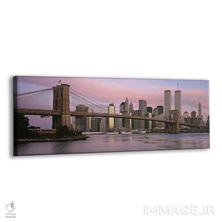 تابلو دکوراتیو Brooklyn Bridge, Manhattan, New York City, New York Sta… اثر پانورامیک ایمجز - نمای پرسپکتیو محصول