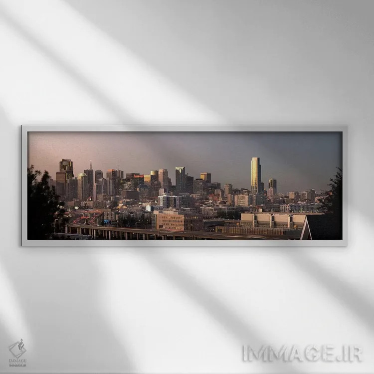 تابلو دکوراتیو San Francisco, California, USA 2010,ساختمان های شهری، س… اثر پانورامیک ایمجز - نمای قابدار سفید