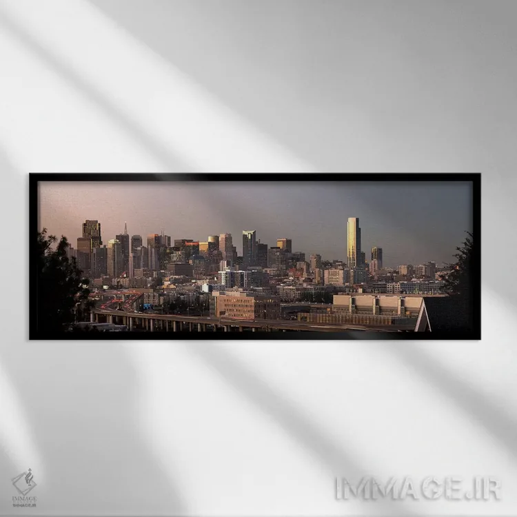 تابلو دکوراتیو San Francisco, California, USA 2010,ساختمان های شهری، س… اثر پانورامیک ایمجز - نمای قابدار مشکی