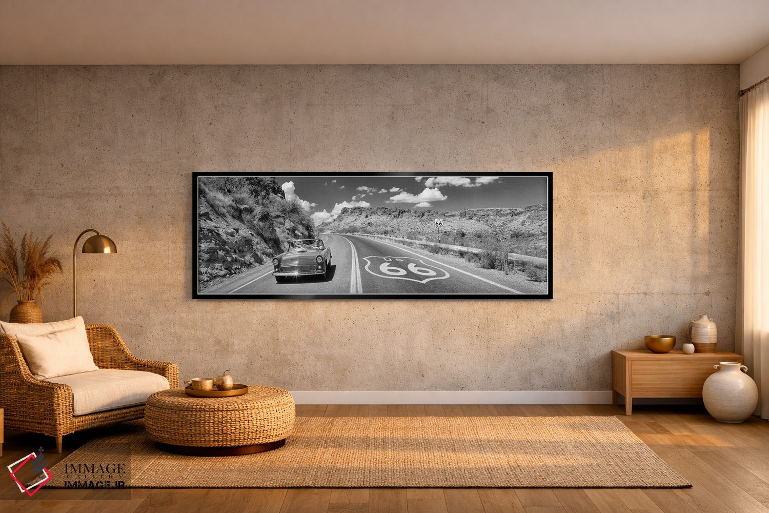 تابلو دکوراتیو آمریکای قدیمی اثر پانورامیک ایمجز - D2B