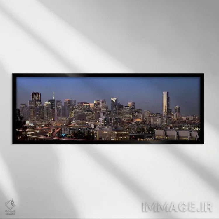 تابلو دکوراتیو San Francisco, California, USA 2010 #2,ساختمان های شهری… اثر پانورامیک ایمجز - نمای قابدار مشکی