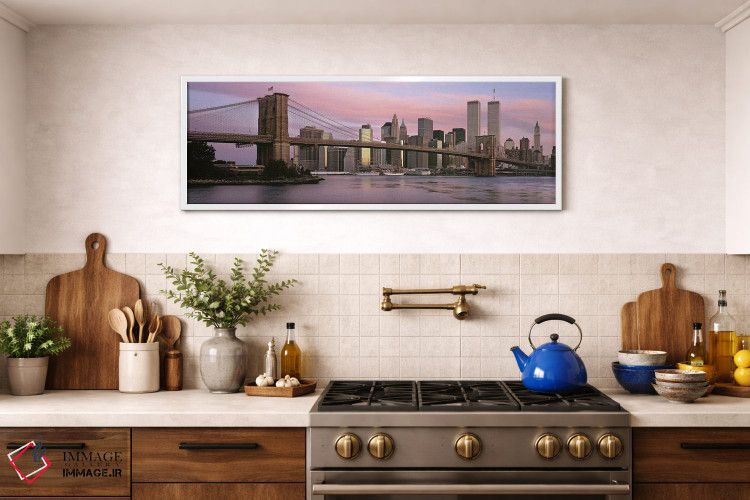 تابلو دکوراتیو Brooklyn Bridge, Manhattan, New York City, New York Sta… اثر پانورامیک ایمجز - D1W