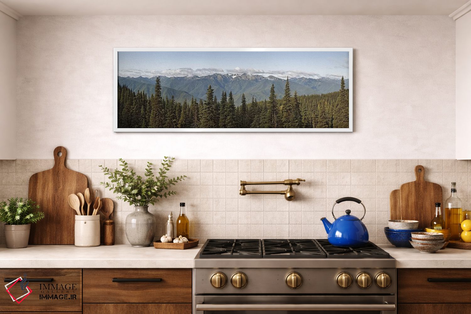 تابلو دکوراتیو Olympic Mountains, Hurricane Ridge, Olympic National Pa… اثر پانورامیک ایمجز - D1W