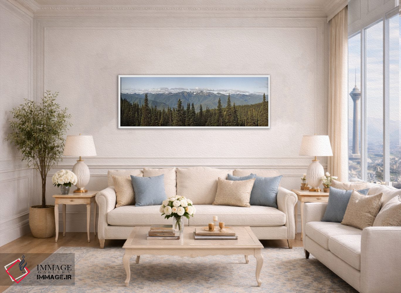 تابلو دکوراتیو Olympic Mountains, Hurricane Ridge, Olympic National Pa… اثر پانورامیک ایمجز - D3W