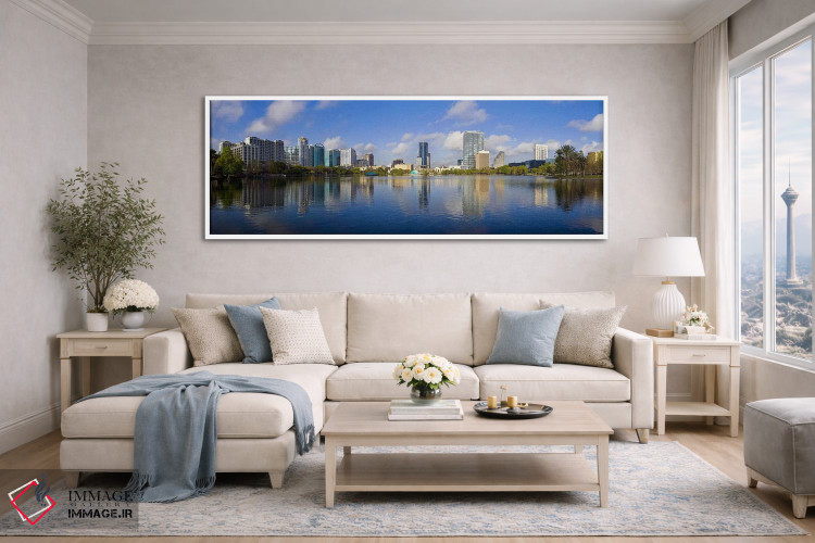 تابلو دکوراتیو Lake Eola, Orlando, Orange County, Florida, USA 2010,ان… اثر پانورامیک ایمجز - D4W