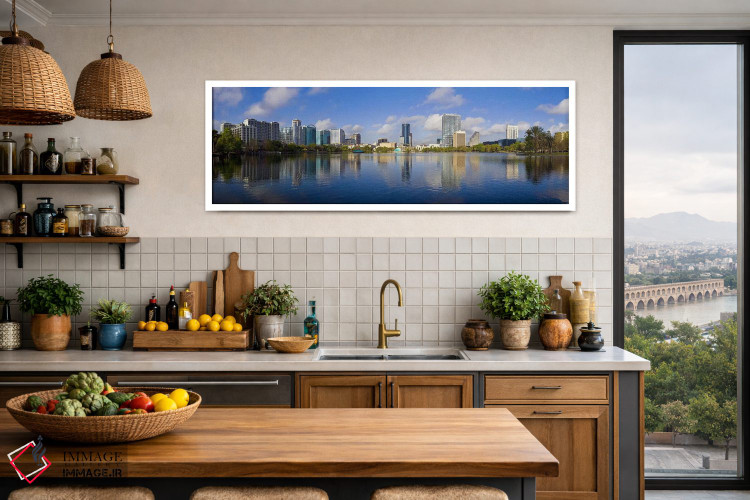 تابلو دکوراتیو Lake Eola, Orlando, Orange County, Florida, USA 2010,ان… اثر پانورامیک ایمجز - D3W
