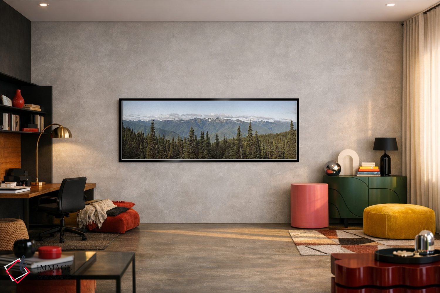 تابلو دکوراتیو Olympic Mountains, Hurricane Ridge, Olympic National Pa… اثر پانورامیک ایمجز - D5B
