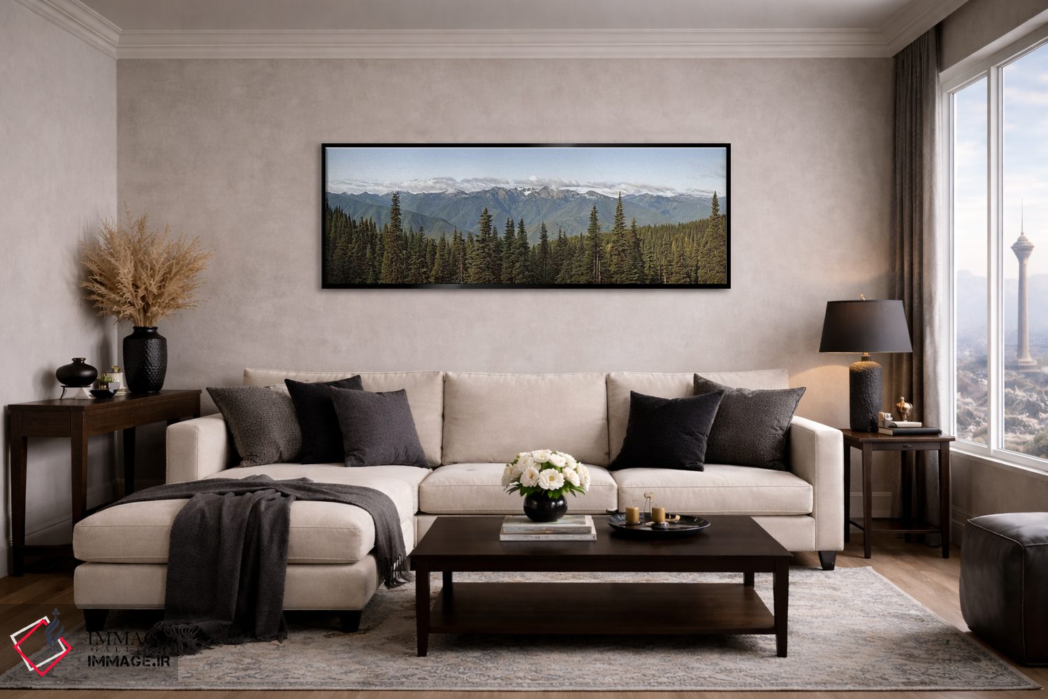 تابلو دکوراتیو Olympic Mountains, Hurricane Ridge, Olympic National Pa… اثر پانورامیک ایمجز - D4B