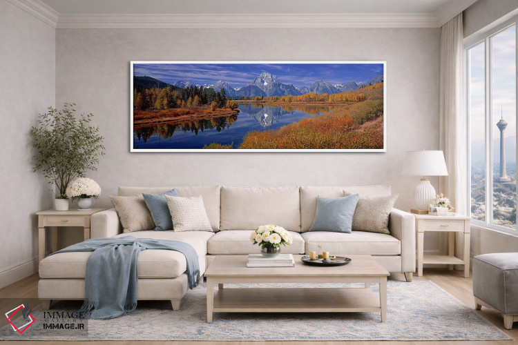 تابلو دکوراتیو Oxbow Bend Of Snake River, Grand Teton National Park, W… اثر پانورامیک ایمجز - D4W