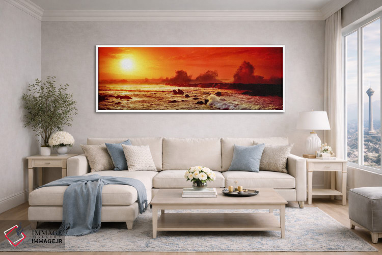 تابلو دکوراتیو North Shore, Oahu, Hawaii, USA,موج های شکسته بر صخره ها… اثر پانورامیک ایمجز - D5W