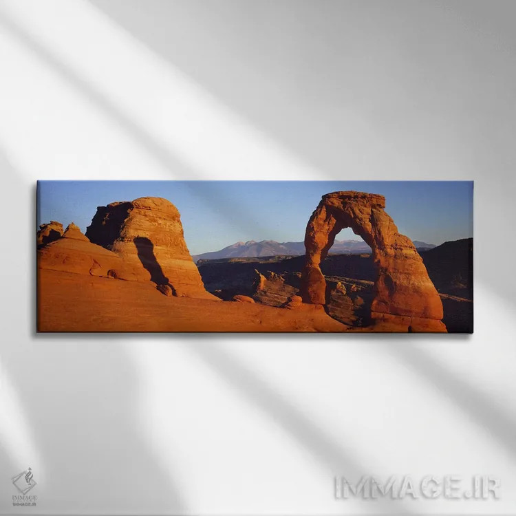 تابلو دکوراتیو Arches National Park, Utah, USA,طاق طبیعی در بیابان اثر پانورامیک ایمجز - نمای روبهرو روی دیوار