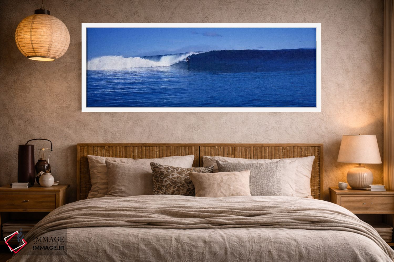 تابلو دکوراتیو پاشش موج ها در دریا اثر پانورامیک ایمجز - D4W