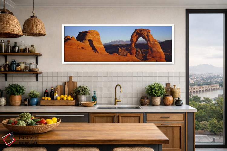 تابلو دکوراتیو Arches National Park, Utah, USA,طاق طبیعی در بیابان اثر پانورامیک ایمجز - D3W