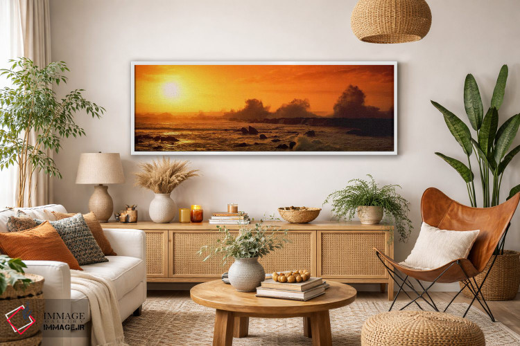 تابلو دکوراتیو North Shore, Oahu, Hawaii, USA,شکستن موج ها بر صخره ها… اثر پانورامیک ایمجز - D2W