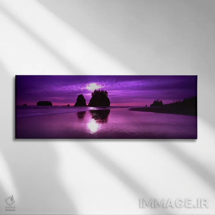 تابلو دکوراتیو Second Beach, Olympic National Park, Washington State… اثر پانورامیک ایمجز - نمای روبهرو روی دیوار