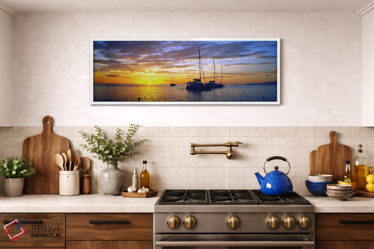 تابلو دکوراتیو Tahiti, Windward Islands, Society Islands, French Polyn… اثر پانورامیک ایمجز - D1W