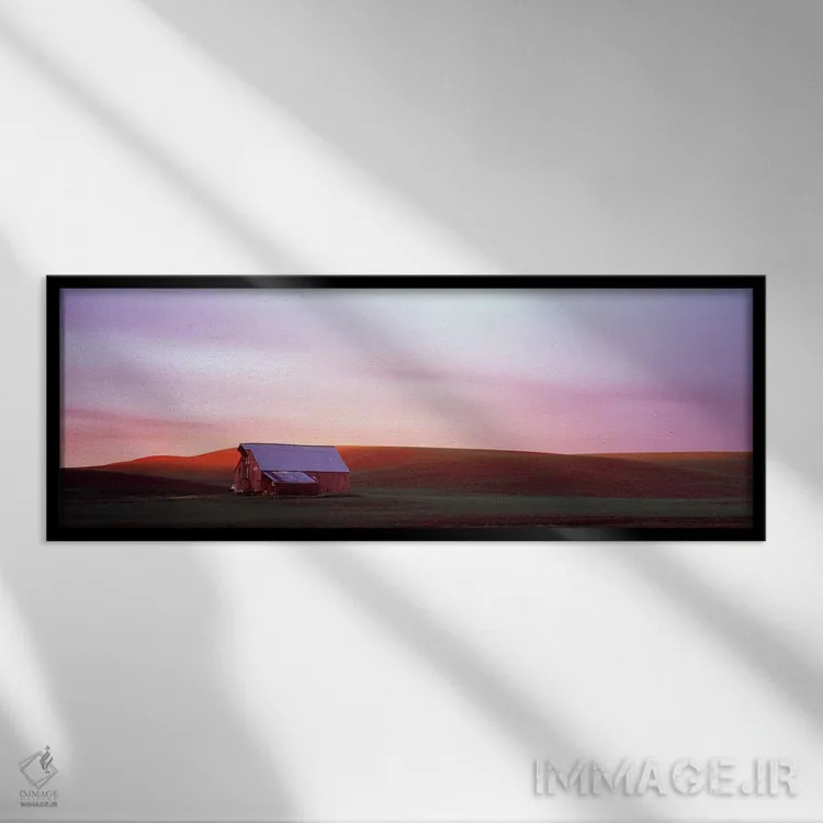 تابلو دکوراتیو Palouse, Whitman County, Washington State, USA #3,انبار… اثر پانورامیک ایمجز - نمای قابدار مشکی