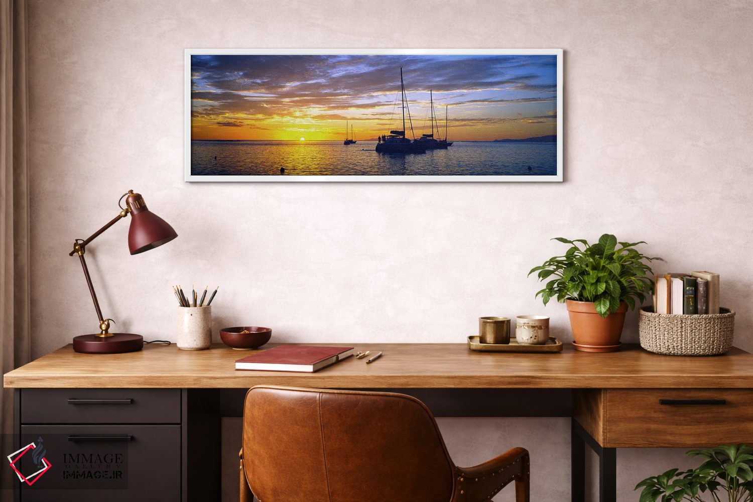 تابلو دکوراتیو Tahiti, Windward Islands, Society Islands, French Polyn… اثر پانورامیک ایمجز - D2W