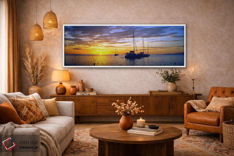 تابلو دکوراتیو Tahiti, Windward Islands, Society Islands, French Polyn… اثر پانورامیک ایمجز - D4W
