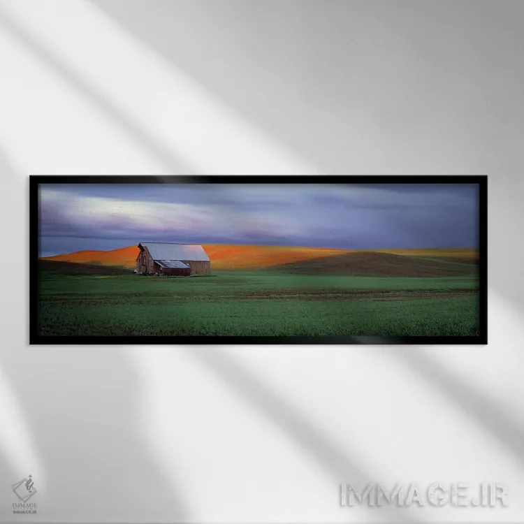 تابلو دکوراتیو Palouse, Whitman County, Washington State, USA #4,انبار… اثر پانورامیک ایمجز - نمای قابدار مشکی