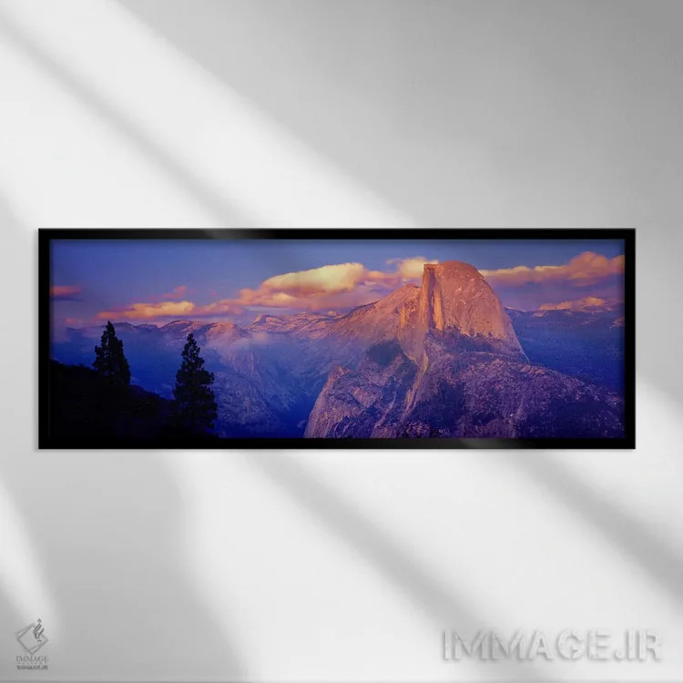 تابلو دکوراتیو Yosemite National Park, California, USA,غروب پاستلی ابر… اثر پانورامیک ایمجز - نمای قابدار مشکی