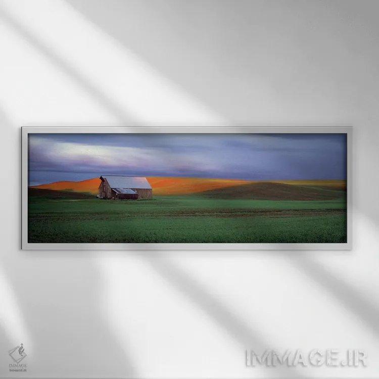 تابلو دکوراتیو Palouse, Whitman County, Washington State, USA #4,انبار… اثر پانورامیک ایمجز - نمای قابدار سفید