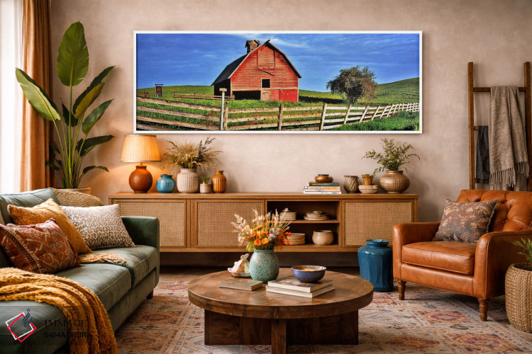 تابلو دکوراتیو Palouse, Whitman County, Washington State, USA,انبار قد… اثر پانورامیک ایمجز - D2W