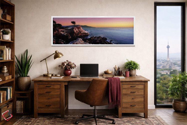 تابلو دکوراتیو 17-Mile Drive, Monterey County, California, USA,سیلوئت… اثر پانورامیک ایمجز - D1W