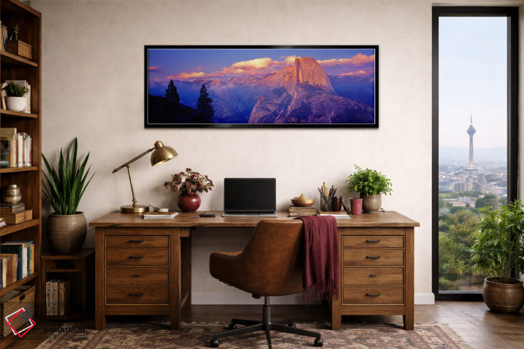 تابلو دکوراتیو Yosemite National Park, California, USA,غروب پاستلی ابر… اثر پانورامیک ایمجز - D3B