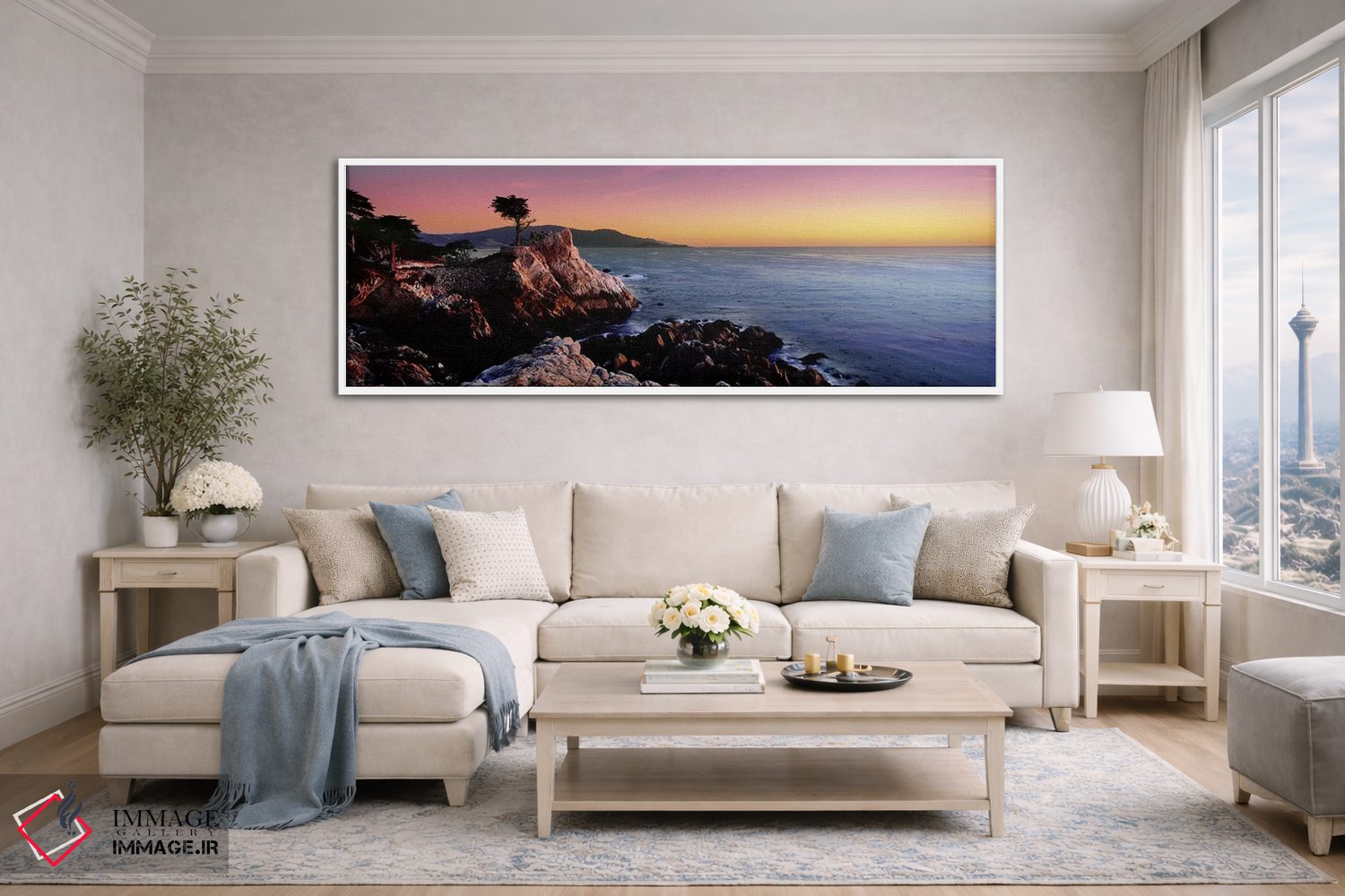 تابلو دکوراتیو 17-Mile Drive, Monterey County, California, USA,سیلوئت… اثر پانورامیک ایمجز - D4W