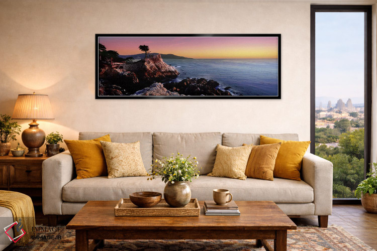 تابلو دکوراتیو 17-Mile Drive, Monterey County, California, USA,سیلوئت… اثر پانورامیک ایمجز - D6B