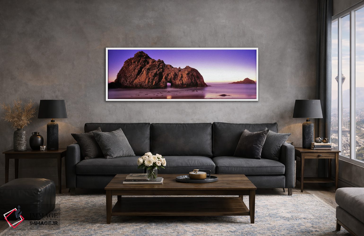 تابلو دکوراتیو Pfeiffer Beach, Big Sur, California, USA,تشکیل های سنگی… اثر پانورامیک ایمجز - D4W