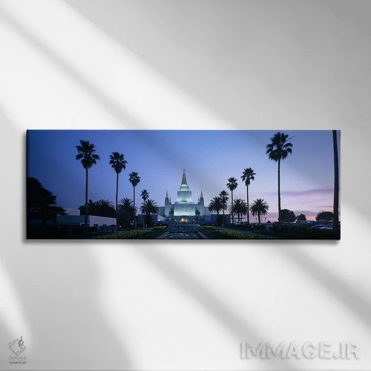 تابلو دکوراتیو Oakland Temple, Oakland, Alameda County, California, US… اثر پانورامیک ایمجز - نمای روبهرو روی دیوار