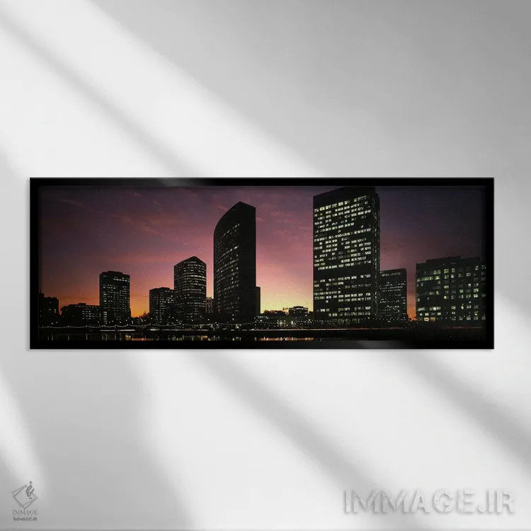 تابلو دکوراتیو Oakland, Alameda County, California, USA,ساختمان های کن… اثر پانورامیک ایمجز - نمای قابدار مشکی