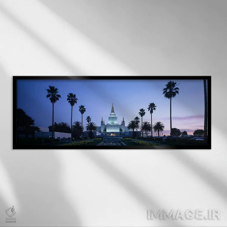 تابلو دکوراتیو Oakland Temple, Oakland, Alameda County, California, US… اثر پانورامیک ایمجز - نمای قابدار مشکی