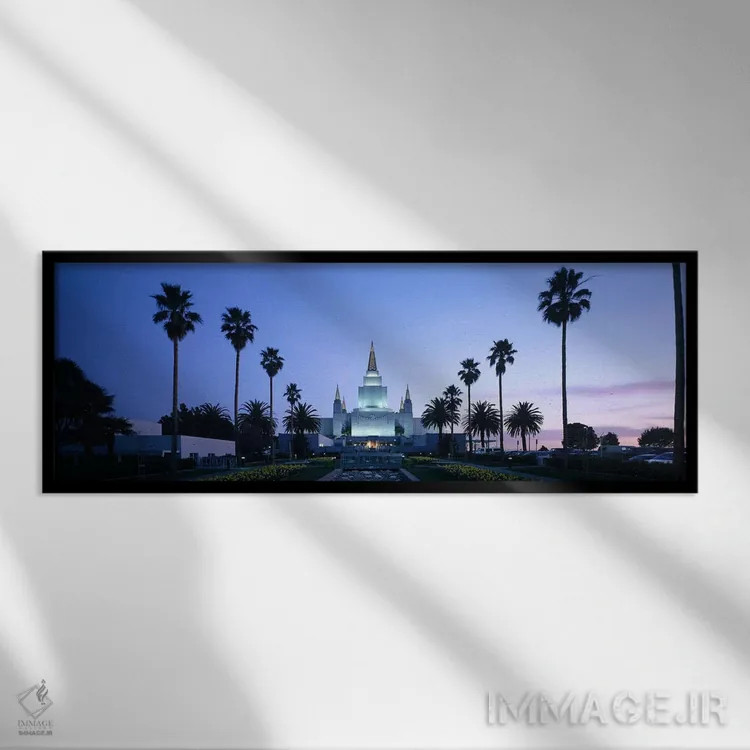 تابلو دکوراتیو Oakland Temple, Oakland, Alameda County, California, US… اثر پانورامیک ایمجز - نمای قابدار مشکی