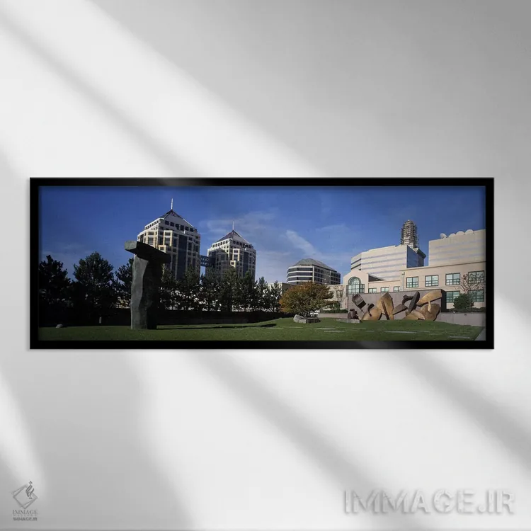 تابلو دکوراتیو West Garden, Oakland City Center, Oakland, Alameda Coun… اثر پانورامیک ایمجز - نمای قابدار مشکی