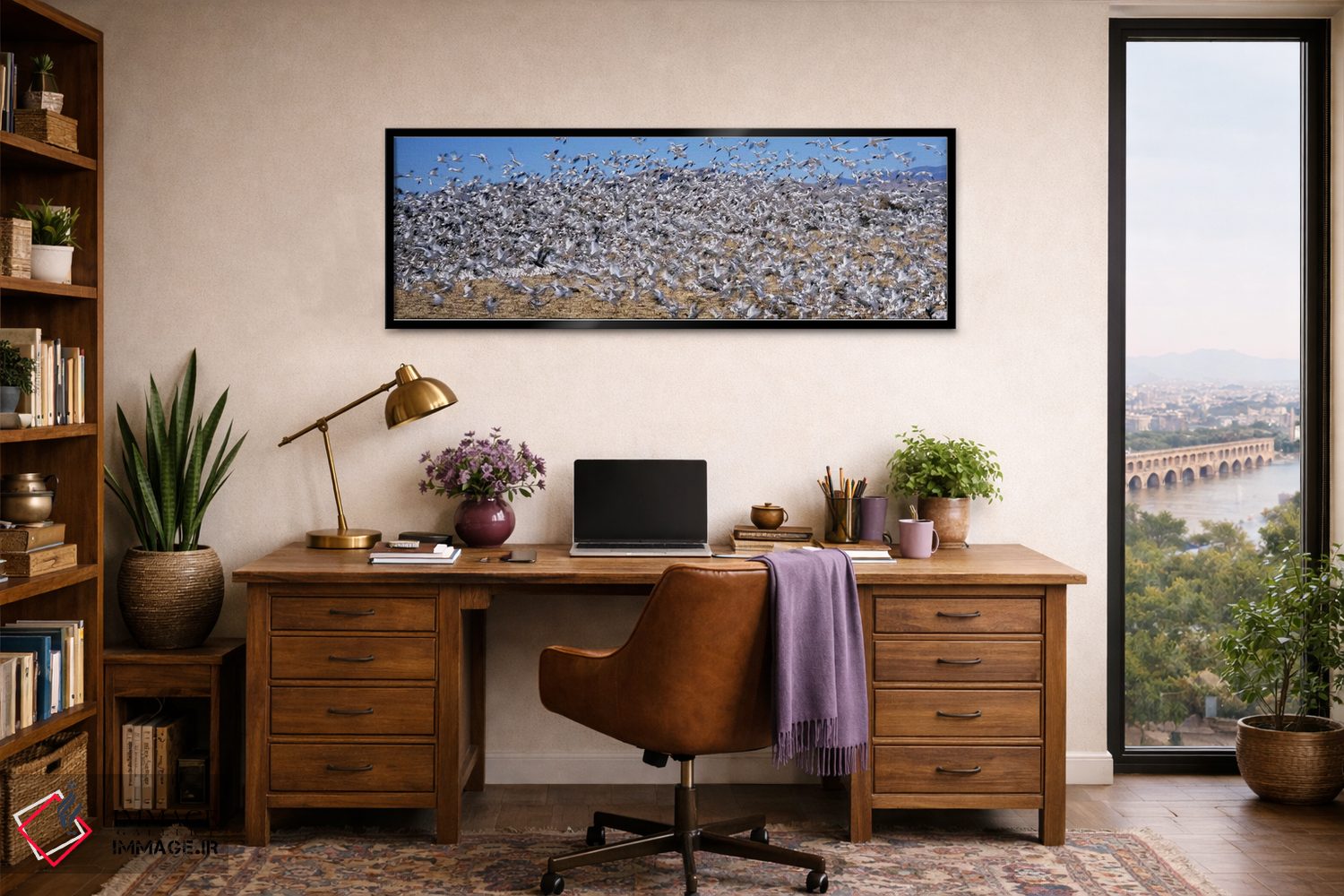 تابلو دکوراتیو Bosque Del Apache National Wildlife Reserve, Socorro Co… اثر پانورامیک ایمجز - D3B