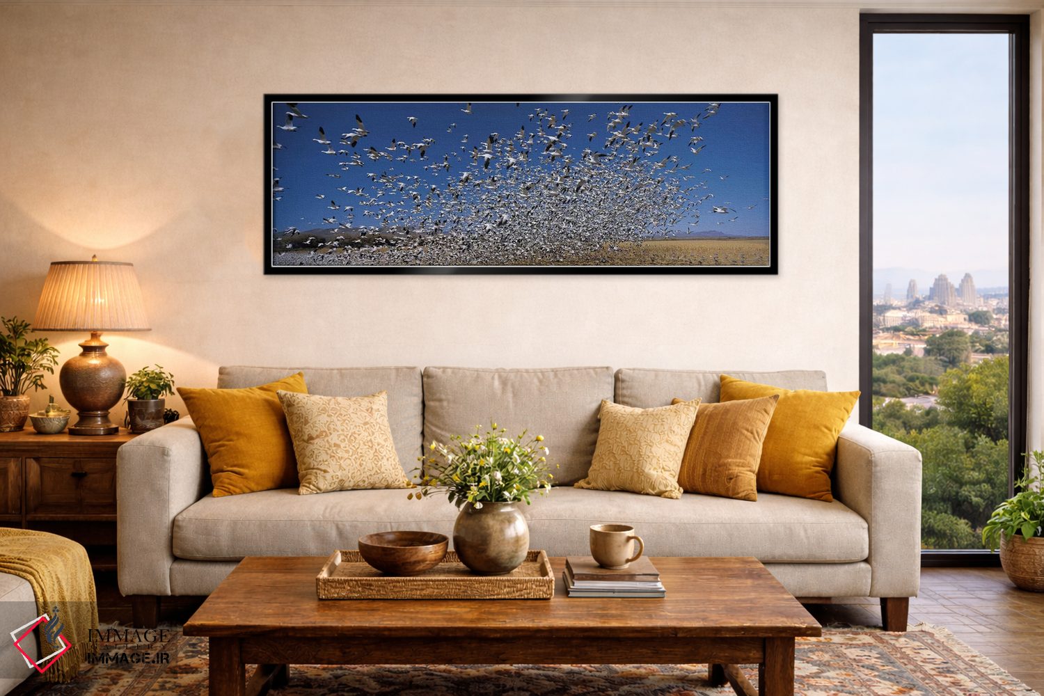 تابلو دکوراتیو Bosque Del Apache National Wildlife Reserve, Socorro Co… اثر پانورامیک ایمجز - D6B