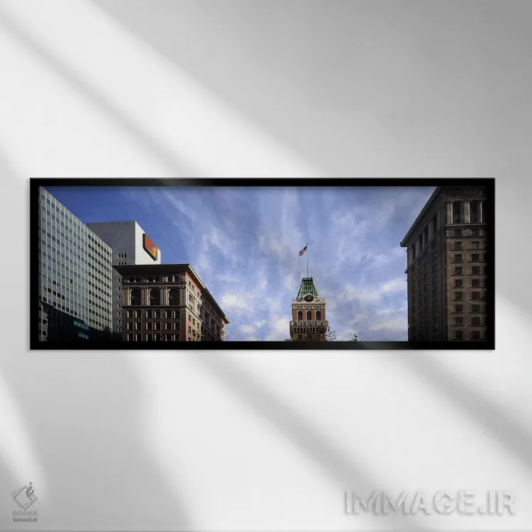 تابلو دکوراتیو Tribune Tower, Oakland, Alameda County, California, USA… اثر پانورامیک ایمجز - نمای قابدار مشکی