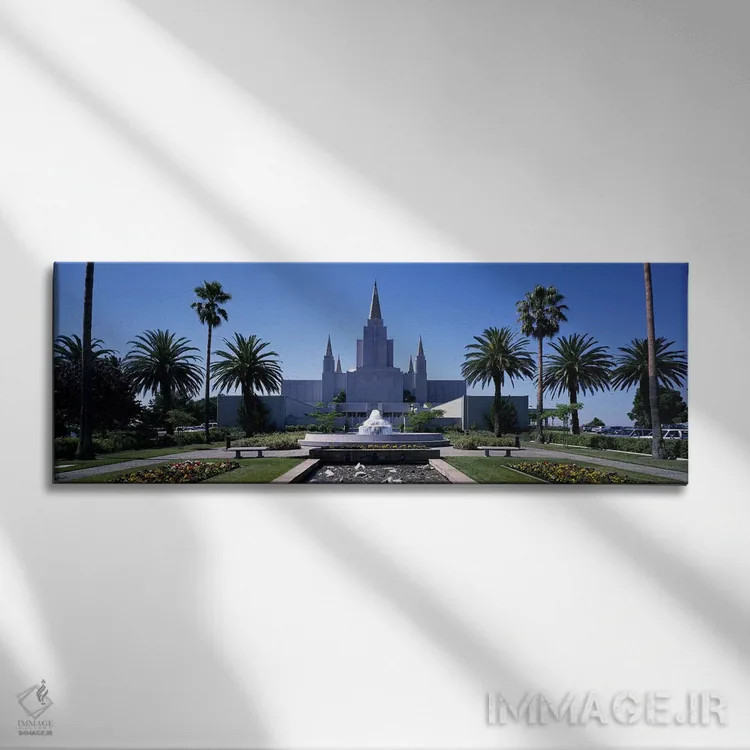 تابلو دکوراتیو Oakland Temple, Oakland, Alameda County, California, US… اثر پانورامیک ایمجز - نمای روبهرو روی دیوار