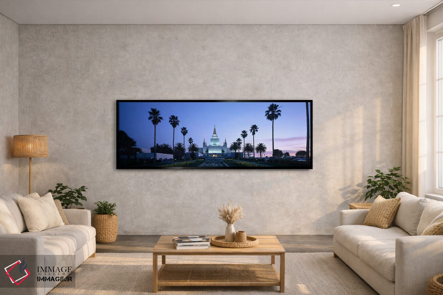 تابلو دکوراتیو Oakland Temple, Oakland, Alameda County, California, US… اثر پانورامیک ایمجز - D4B