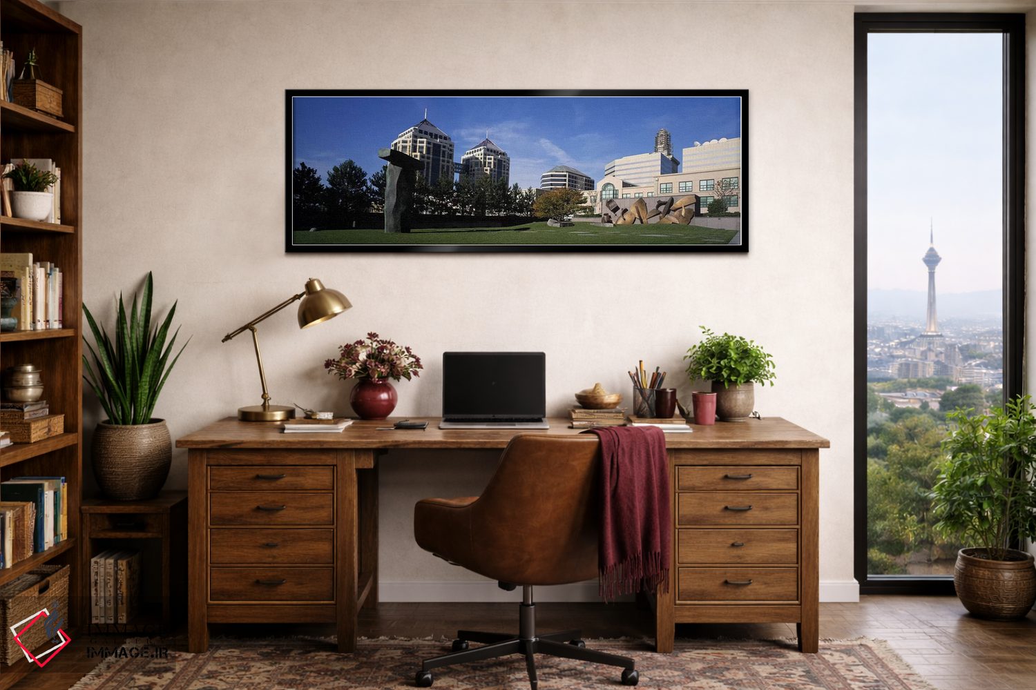 تابلو دکوراتیو West Garden, Oakland City Center, Oakland, Alameda Coun… اثر پانورامیک ایمجز - D3B