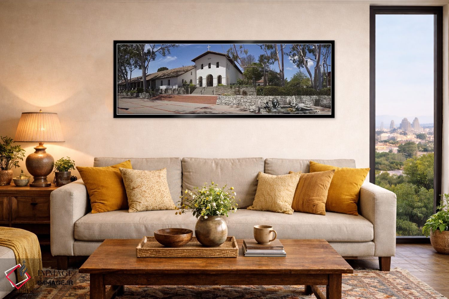تابلو دکوراتیو Mission San Luis Obispo, San Luis Obispo, San Luis Obis… اثر پانورامیک ایمجز - D6B