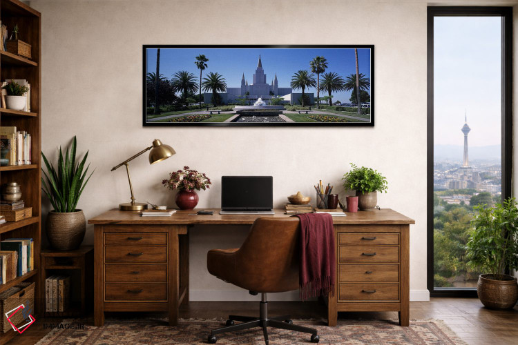 تابلو دکوراتیو Oakland Temple, Oakland, Alameda County, California, US… اثر پانورامیک ایمجز - D3B