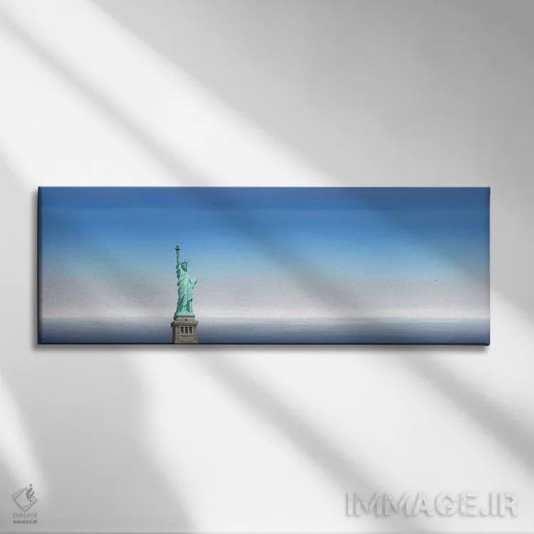 تابلو دکوراتیو Statue Of Liberty, Manhattan, New York City, New York S… اثر پانورامیک ایمجز - نمای روبهرو روی دیوار