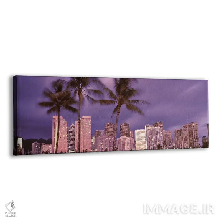 تابلو دکوراتیو Honolulu, Oahu, Honolulu County, Hawaii, USA 2010,ساختم… اثر پانورامیک ایمجز - نمای پرسپکتیو محصول