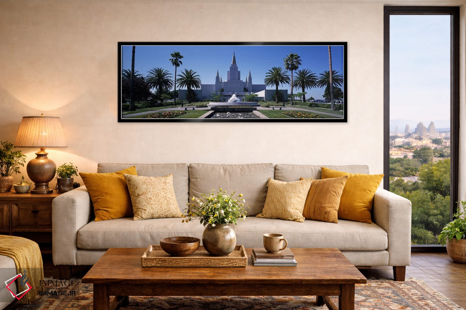 تابلو دکوراتیو Oakland Temple, Oakland, Alameda County, California, US… اثر پانورامیک ایمجز - D6B