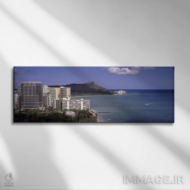 تابلو دکوراتیو Honolulu, Oahu, Honolulu County, Hawaii, USA 2010,ساختم… اثر پانورامیک ایمجز - نمای روبهرو روی دیوار