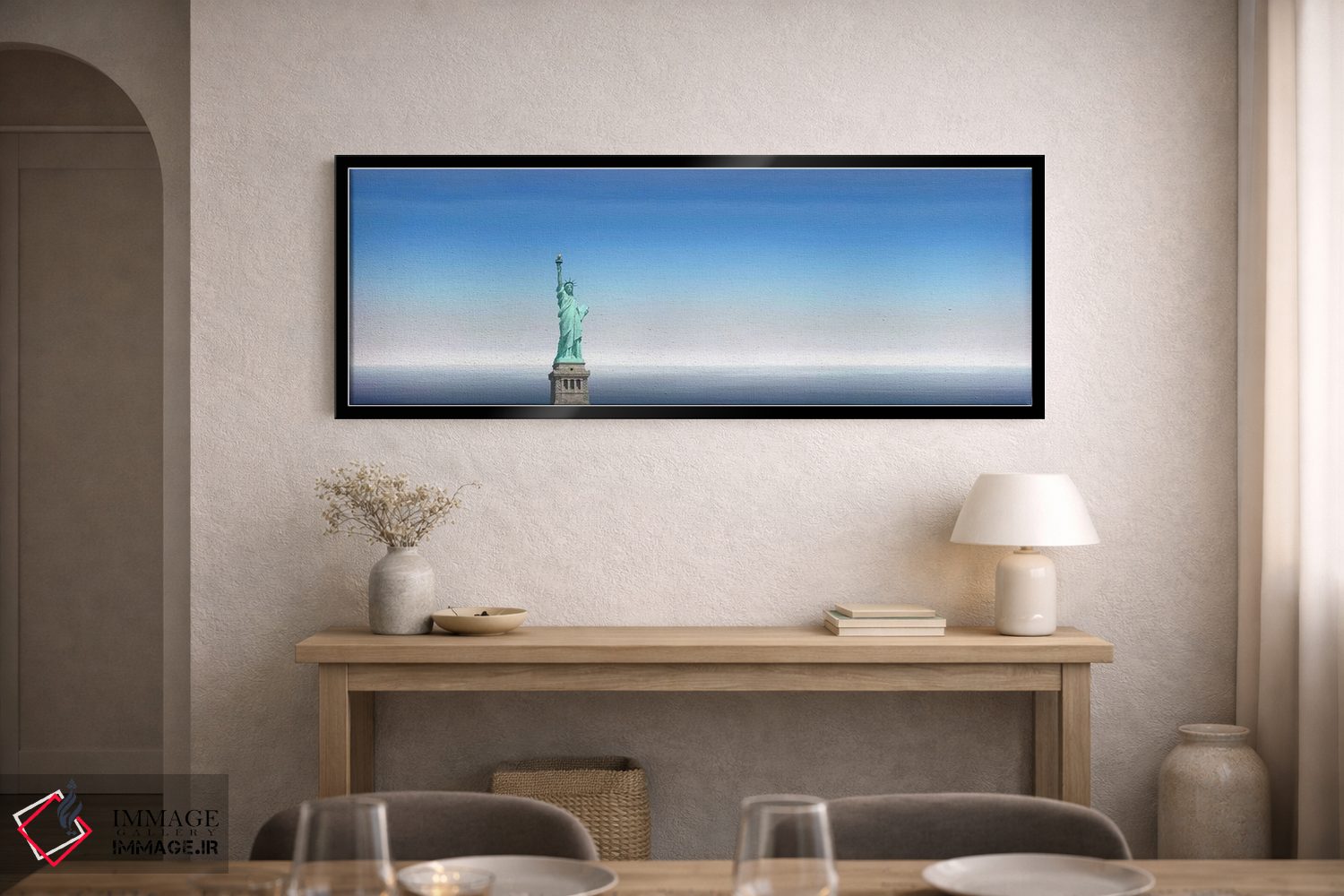 تابلو دکوراتیو Statue Of Liberty, Manhattan, New York City, New York S… اثر پانورامیک ایمجز - D1B